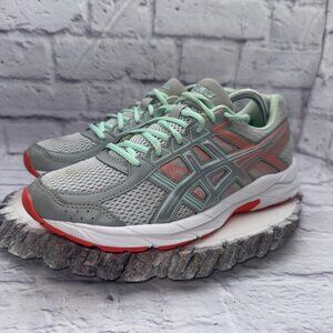 Asics Gel Contend 4 Running Shoes Womens 11D T767Q Aqua Blue Peach Silver